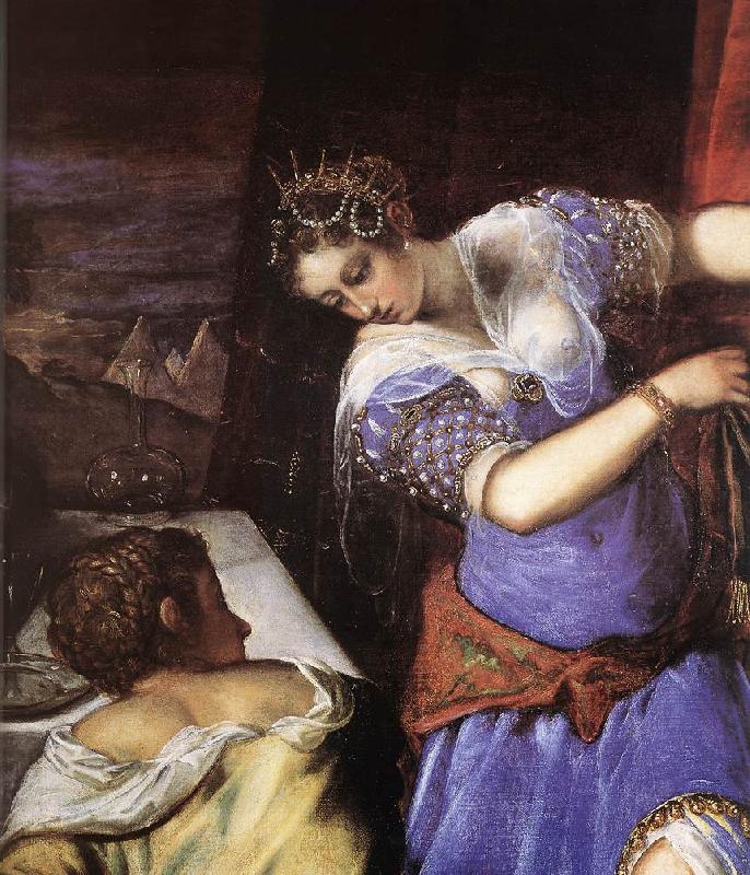 TINTORETTO, Jacopo Judith and Holofernes (detail) s oil painting image